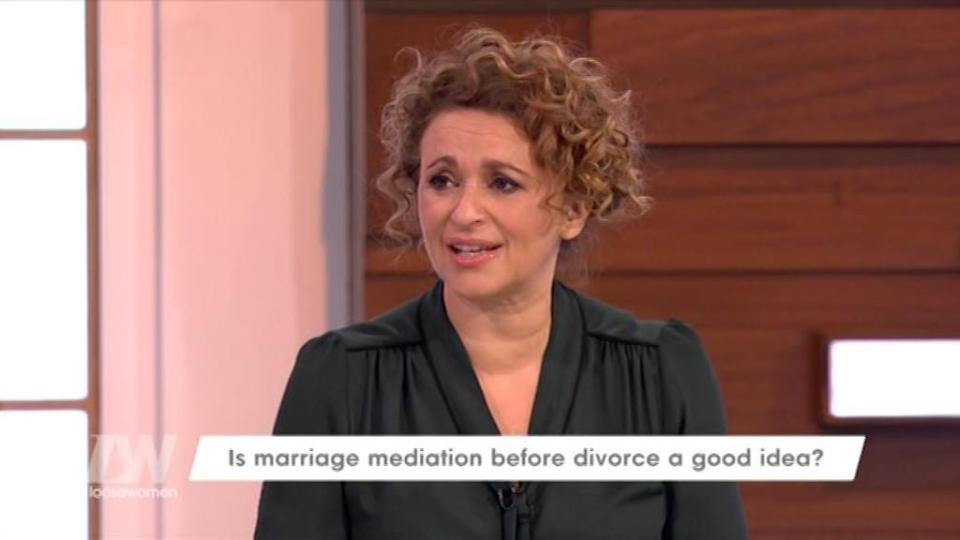  Nadia Sawalha admits couples counselling saved her marriage