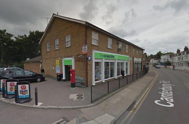 The baby was left in a pram outside this Co-op in Whitstable