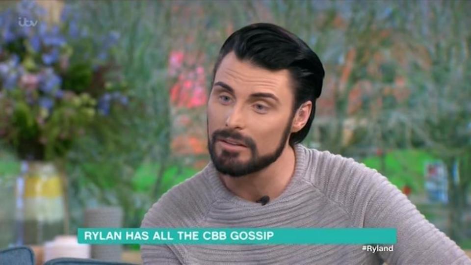  Rylan admitted his old foe was getting on his nerves again