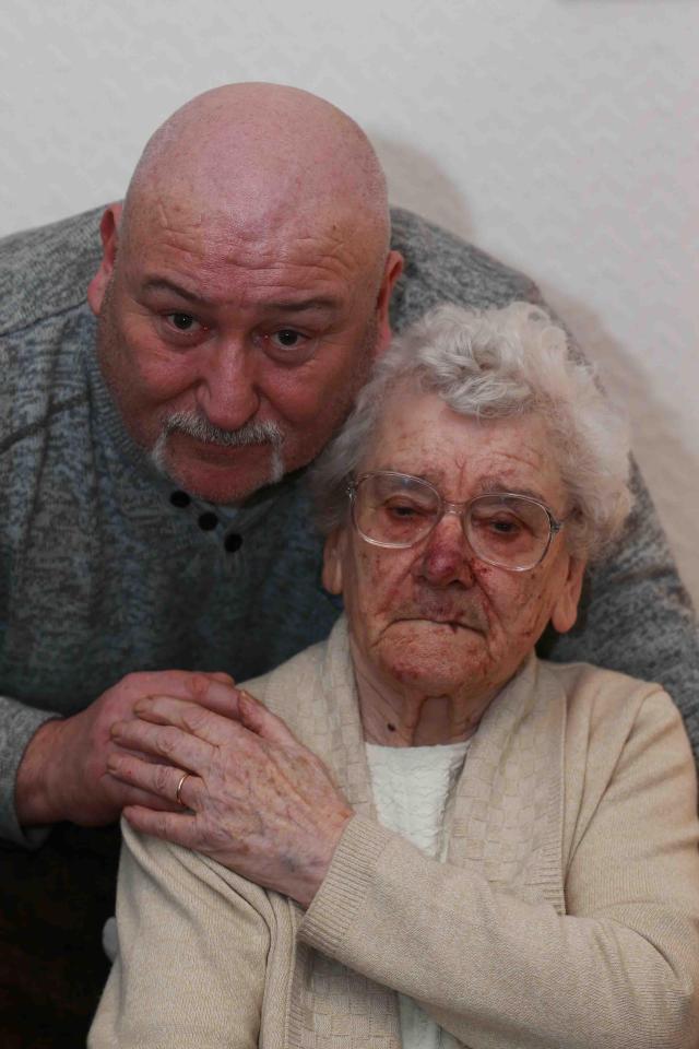  After rushing to her side, son Steve is urging older people to be vigilant