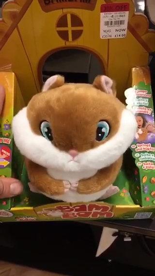  The innocent-looking Bam Bam soft toy hamster is made by Spanish manufacturer IMC Toys under the Club Petz brand