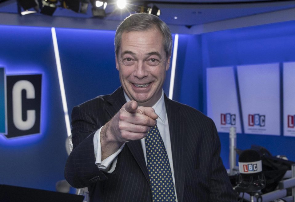  Nigel Farage had hoped to become an ambassador, but instead is a radio host