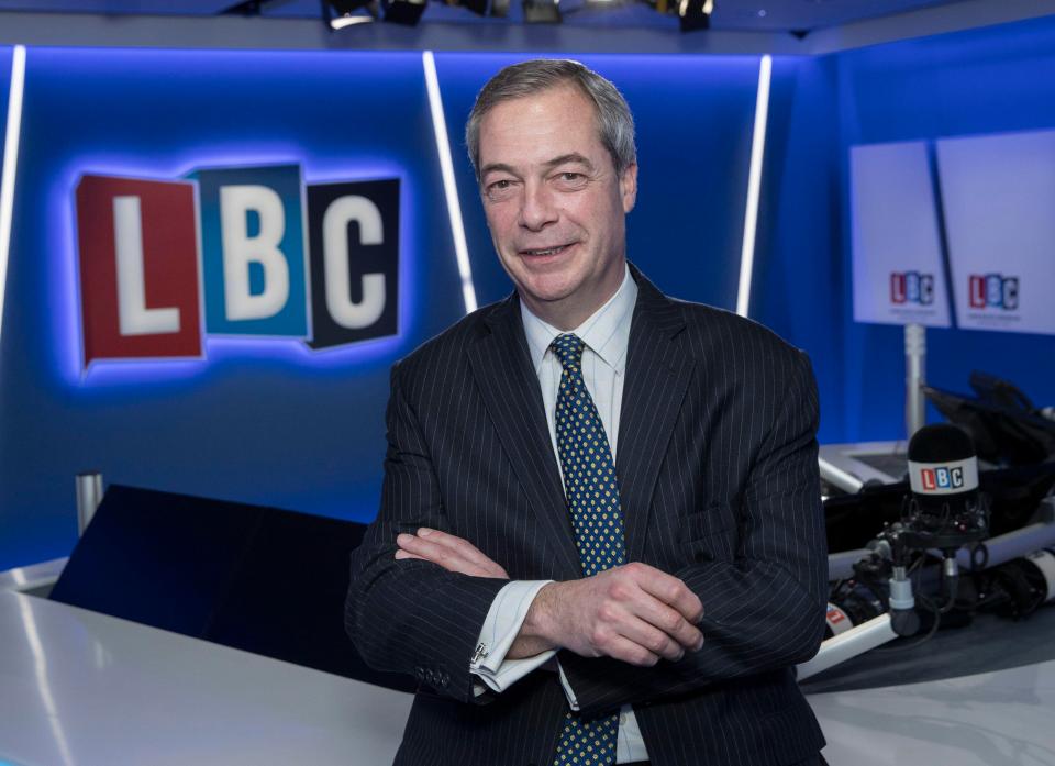  Controversial figure Nigel Farage is inviting people to call into his new show to challenge - or agree with - him