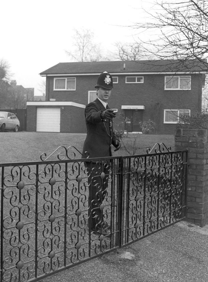 Cop outside home after brutal attack in 1986