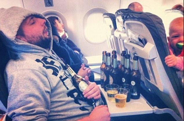  One beer too many? This guy clearly can't handle flying on alcohol