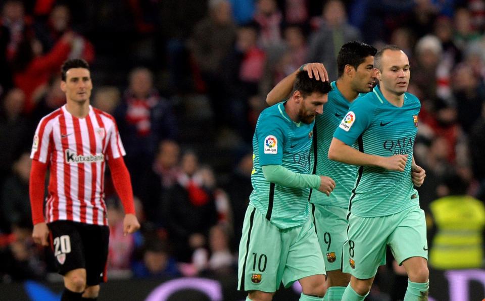 Barcelona fans Athletic Bilbao in Copa del Rey two days after Fifa's ceremony