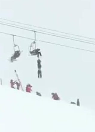  Mickey Wilson skylined to reach the man at the shocking incident which happened on the Lenawee Mountain at Arapahoe Basin chairlift