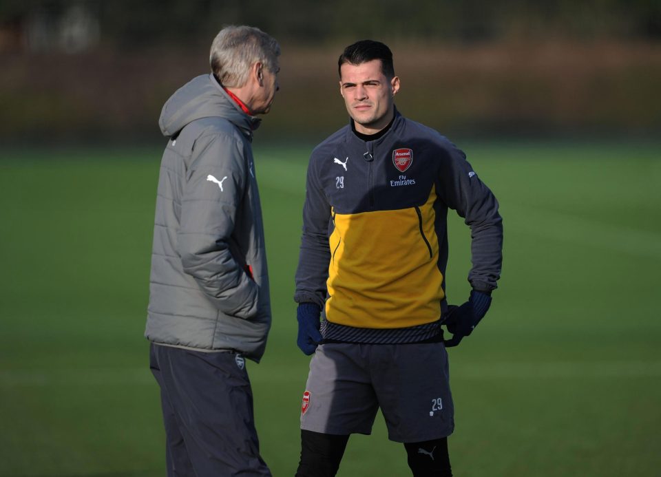  Arsene Wenger hauled Granit Xhaka to the club's training ground demanding an explanation