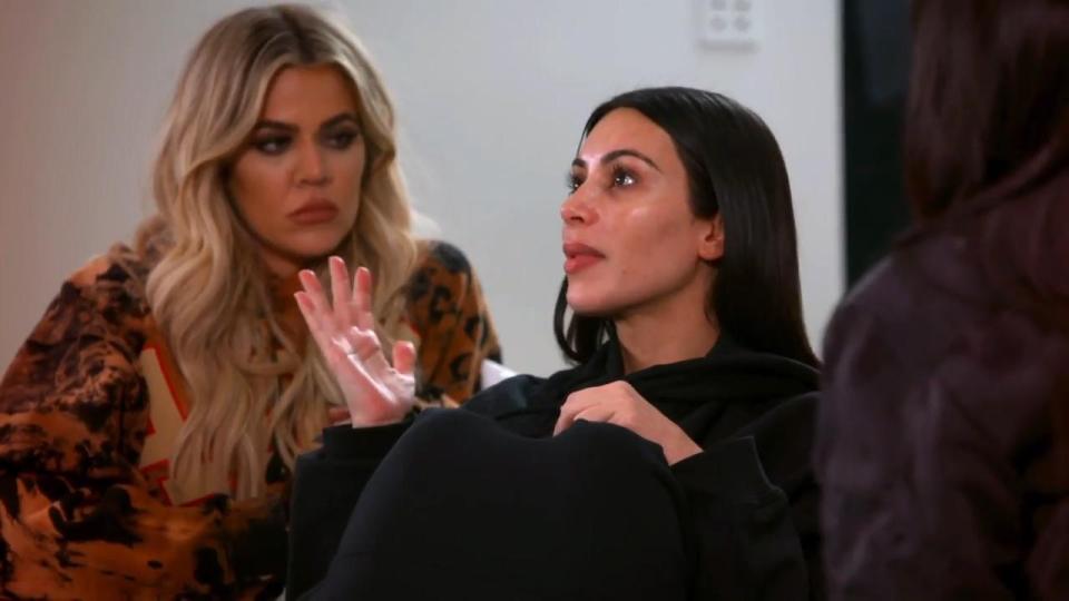  Kim is shown telling her loved ones about the attack