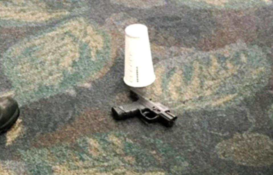  The gun reportedly used to shoot dead five people and injure eight others at Fort Lauderdale airport