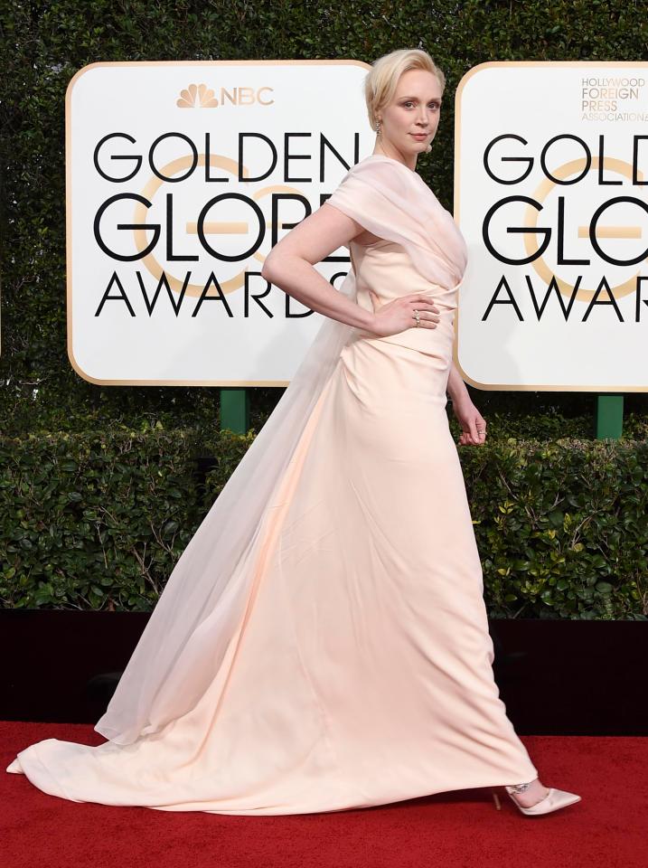  Gwendoline Christie donned a classic full length gown