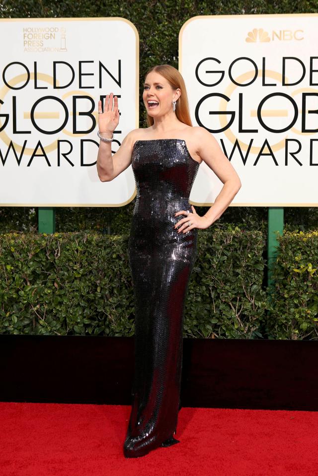  Amy Adams wore a sequinned Tom Ford gown