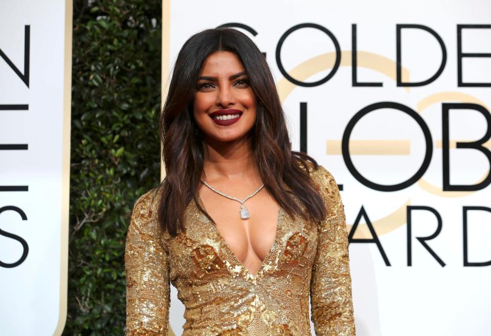  Priyanka Chopra wore a custom made dress from Ralph Lauren