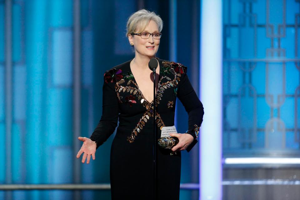  Actress Meryl Streep used her acceptance speech at the Golden Globes to call out the president-elect for mocking a disabled New York Times reporter in 2015