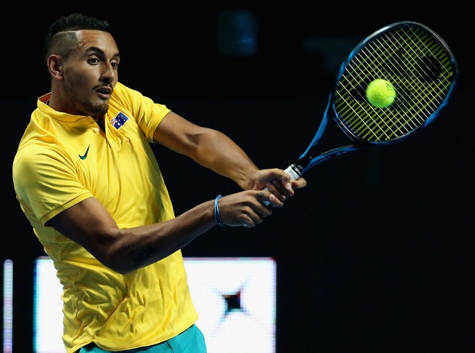  Nick Kyrgios is back in tennis with another controversy following his ban for throwing a match and taunting fans who showed their anger at him