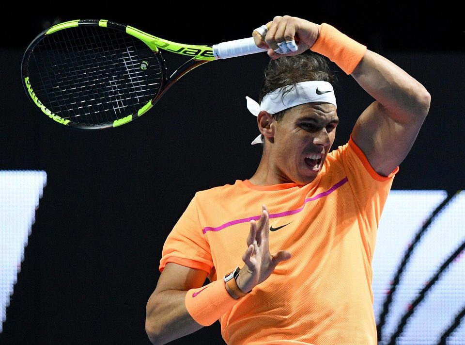  Rafa Nadal was beaten by Australian star Nick Kyrgios in the exhibition match