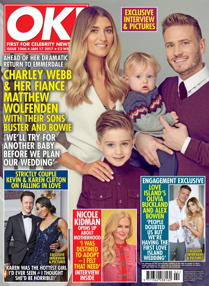  The new issue of OK magazine is on sale now