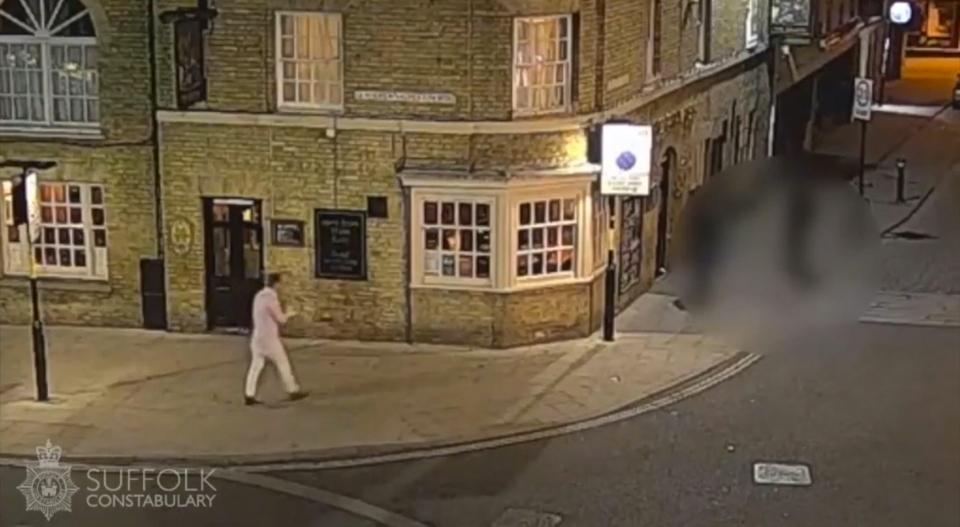  Corrie was last captured on CCTV in 'The Horseshoe' in Bury St Edmunds