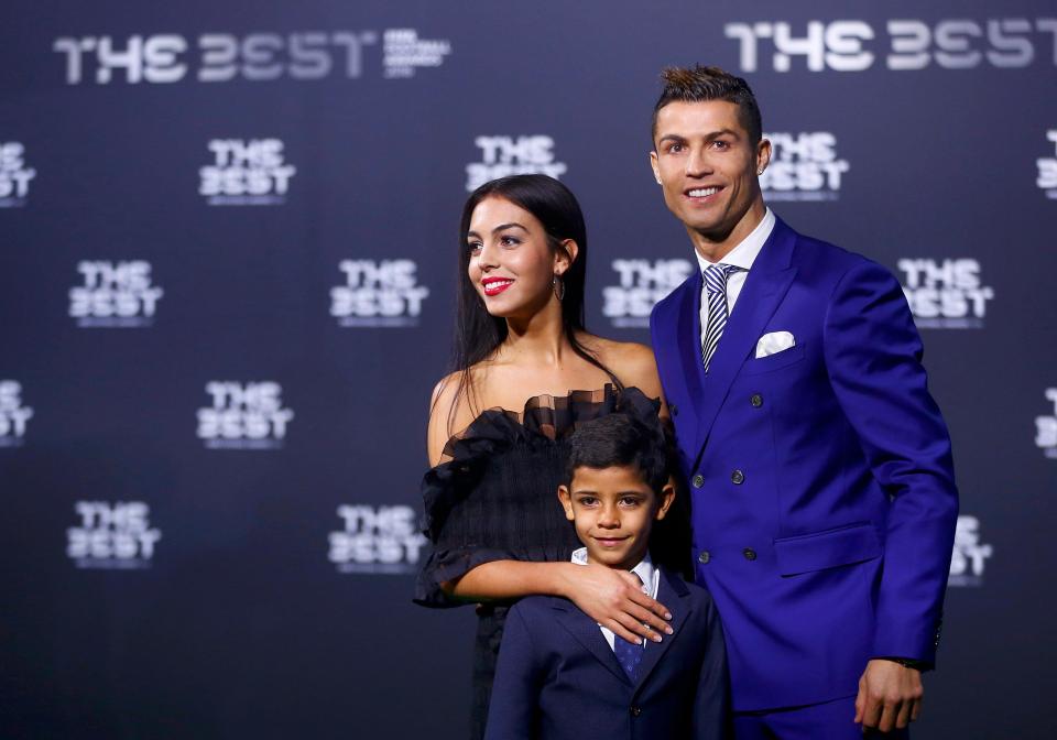  Cristiano Ronaldo posed alongside son Cristiano Ronaldo Jnr and Georgina Rodriguez