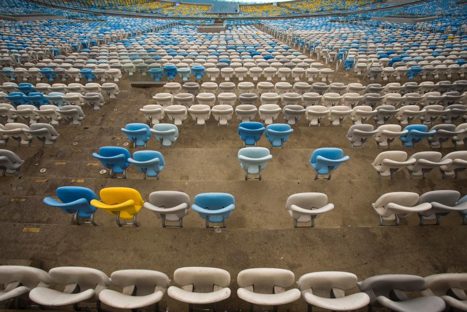  Over 7,000 seats have been ripped out of the iconic Maracana Stadium