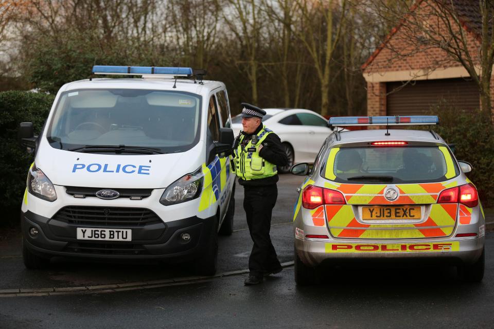  The area has been cordoned off as police continue their investigations