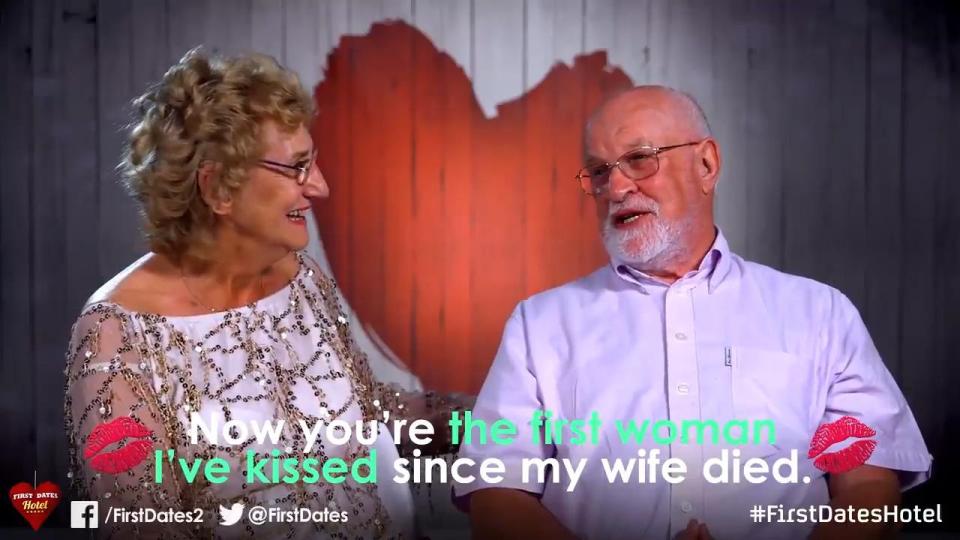  Bev admitted she was the first woman he had kissed since his wife passed away