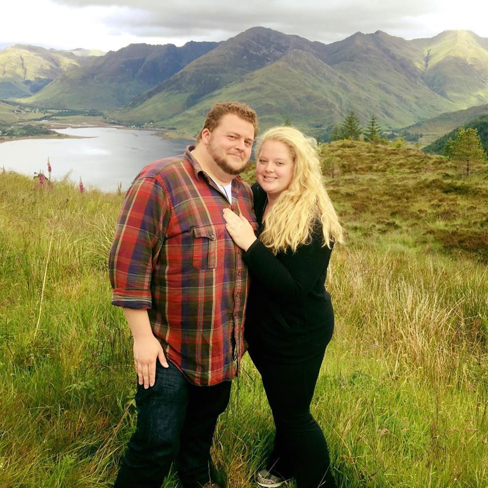  Brussels victim Alexander Pinczowski poses next to his wife Cameron Cain