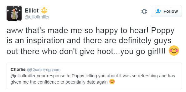  Elliot was praised for how he reassured Poppy after she opened up to him