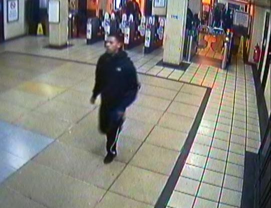  British Transport Police want to speak to this man after a violent mugging at an east London station