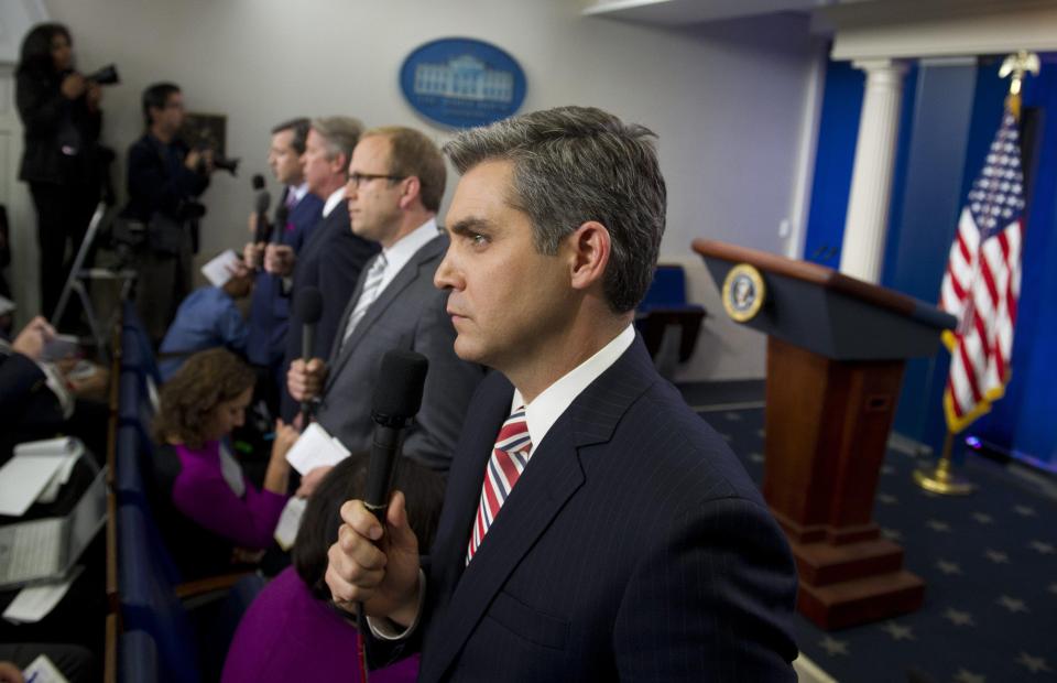  CNN's Jim Acosta was quickly  'shutdown' by the President-elect