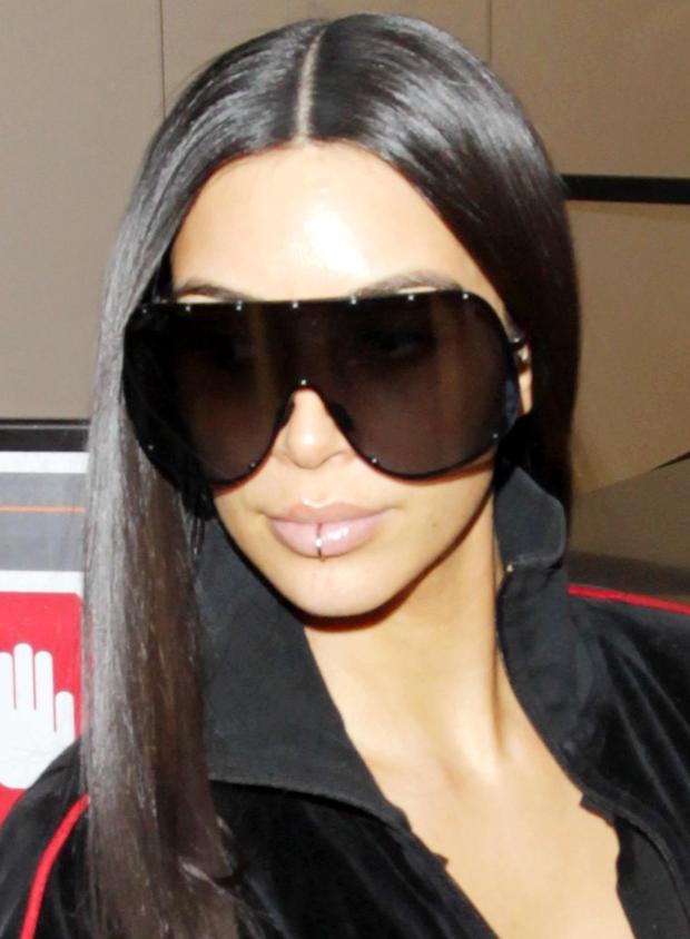 Kim Kardashian spotted departing LAX Airport in Los Angeles on Tuesday