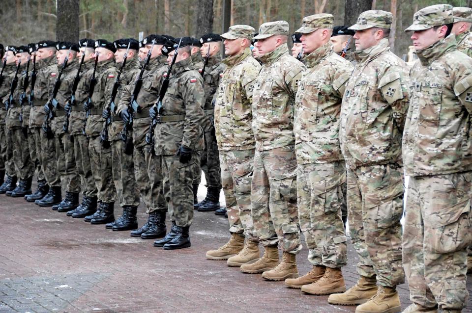  US soldiers arrive in Poland at the weekend as part of a NATO deployment