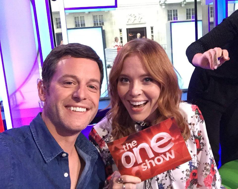  Angela is fronting The one Show with Matt Baker