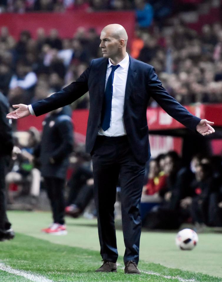 Zinedine Zidane condemned Sevilla's fans for abusing his captain