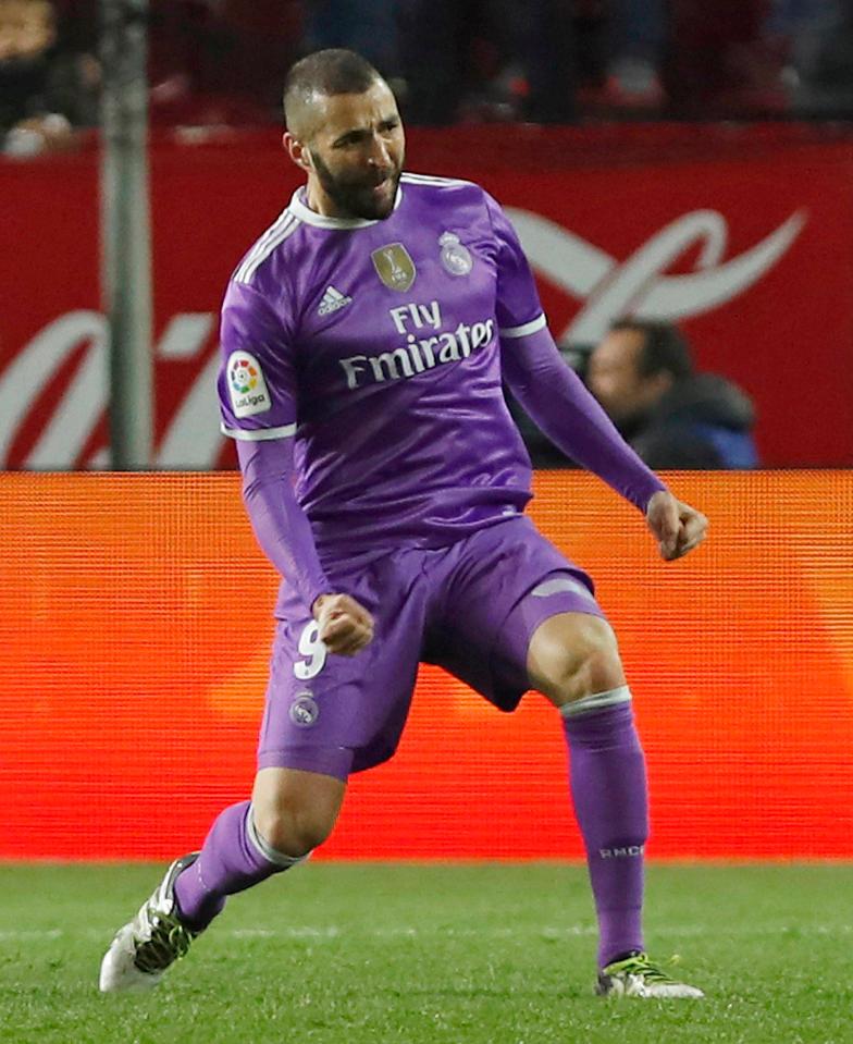 Karim Benzema's equaliser maintained unbeaten run with 3-3 draw at Sevilla