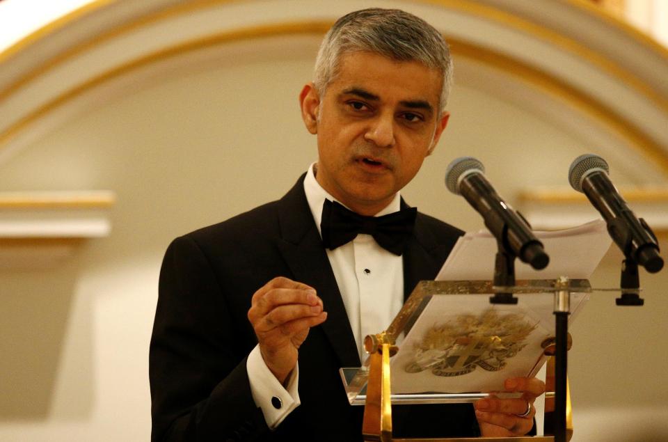  Sadiq Khan said today Londoners would not "roll out the red carpet" for Donald Trump