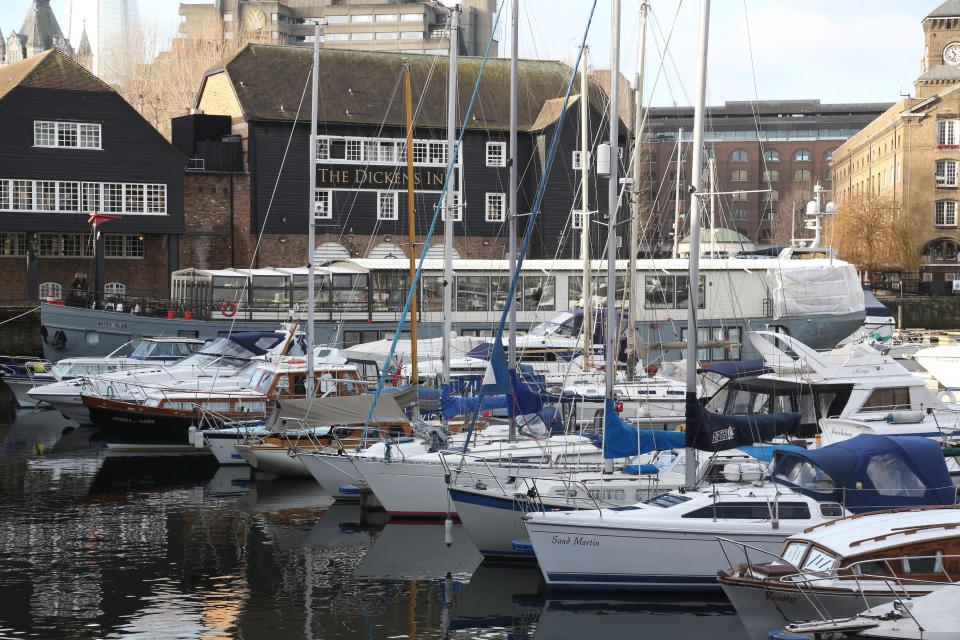  It is currently moored in the exclusive marina St Katherine Docks in London