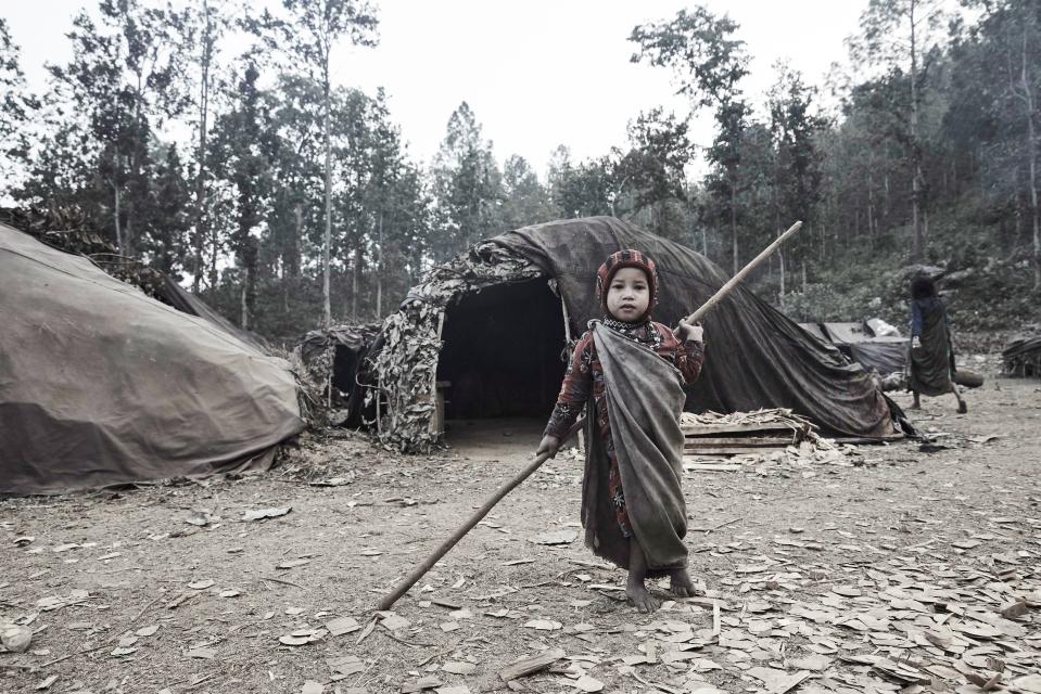  The photographer did not wish to romanticise the people's harsh lives