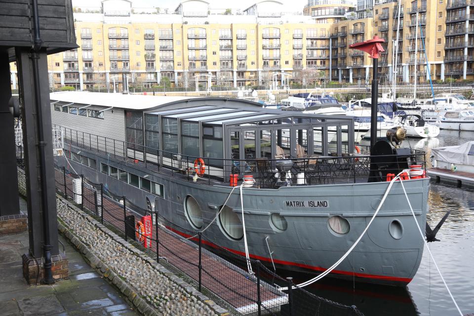  The houseboat was converted from a 1930s coal barge which was used in France