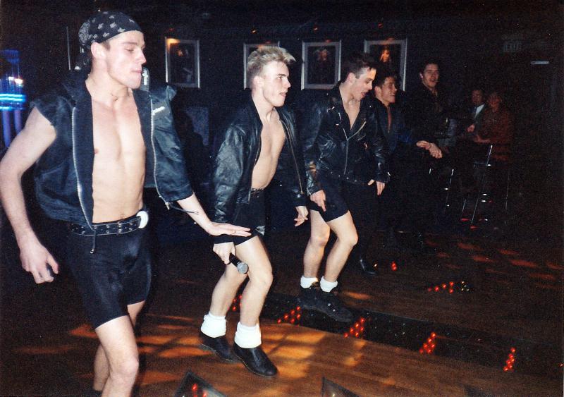  Sporting tiny black lycra shorts, the snaps show them showing off some of their best dance moves