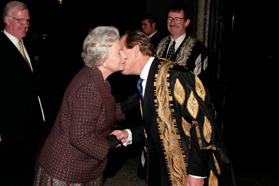  Lord Snowdon pictured with Queen Elizabeth II