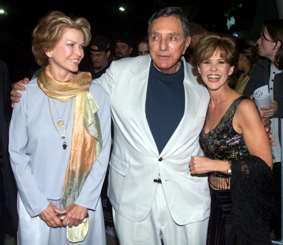  Actresses Ellen Burstyn, left, and Linda Blair, stars of the 1973 film The Exorcist. arrive with William Peter Blatty for a special screening September 21, 2000 in Los Angeles