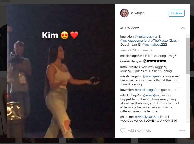  Kim kept fans up to date with her day on Snapchat