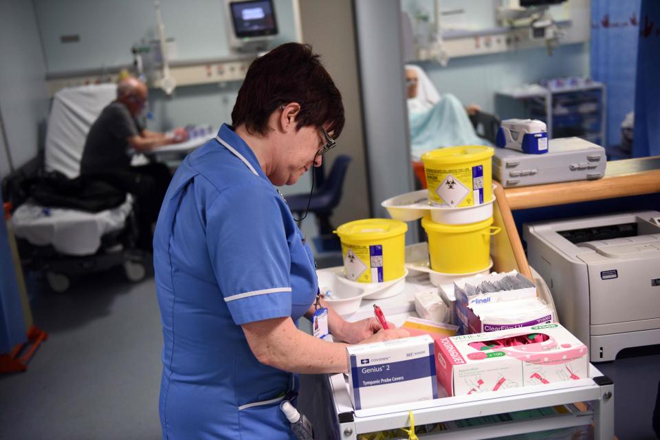 Almost half of NHS trusts declared a major hospital alert last week 