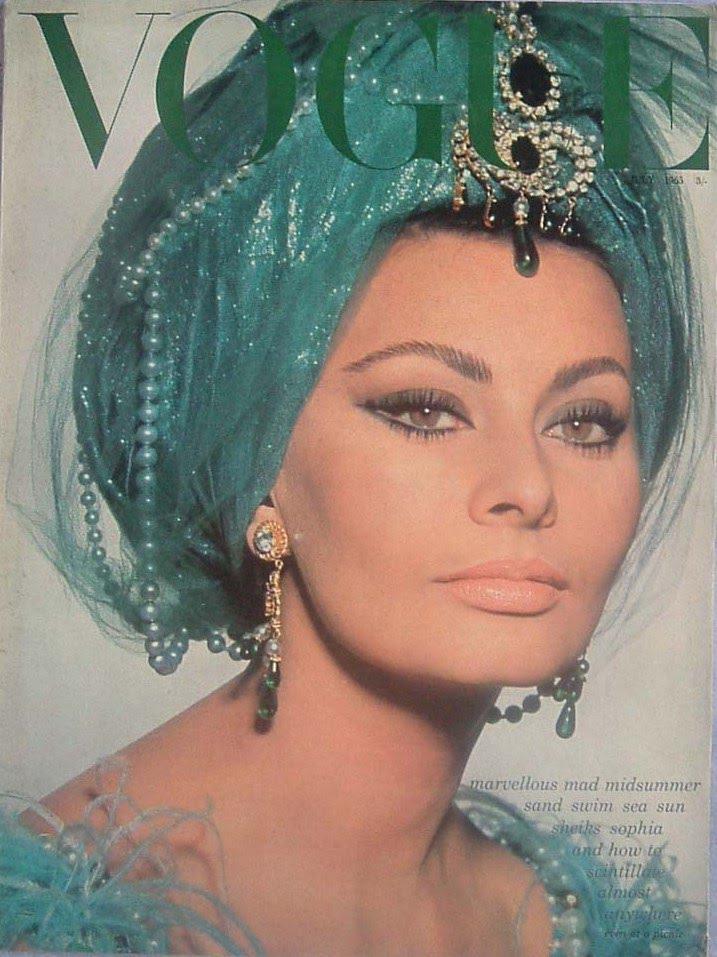  Sophie Loren starring in a glam photo shoot for Vogue