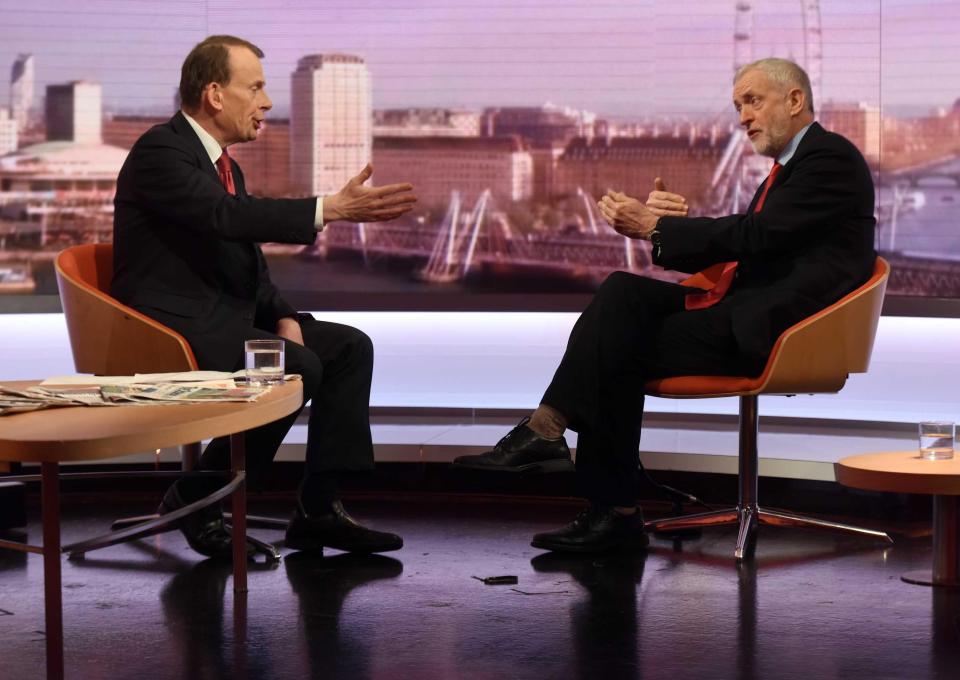  The Labour leader said that politicians shouldn't blame immigrants for economic problems