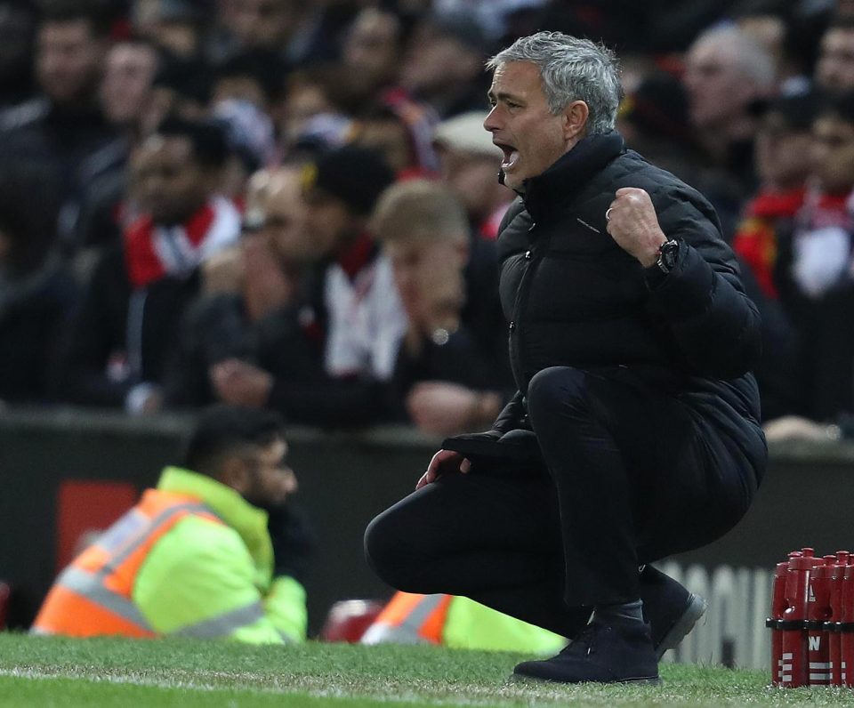 Mourinho cut a frustrated figure as results went against him early on