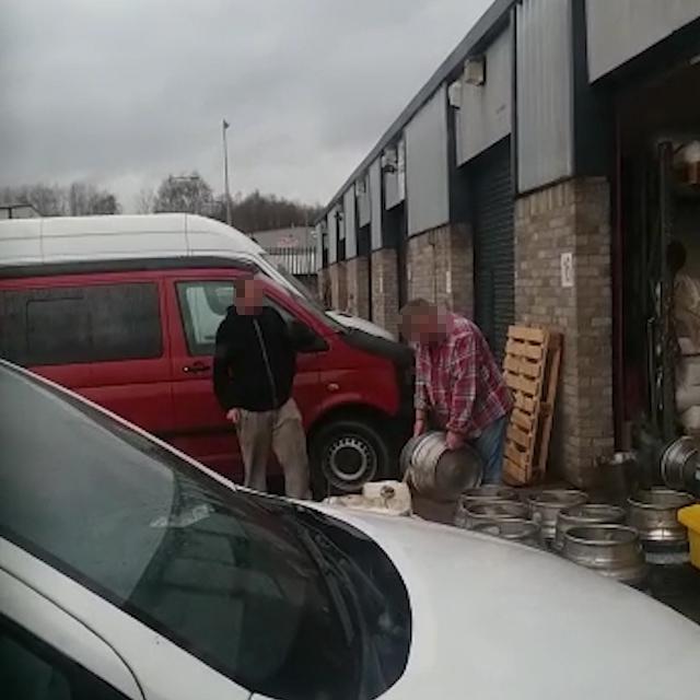  The brewery boss told him he could have some if he could find a container - prompting the crook to source a empty petrol can