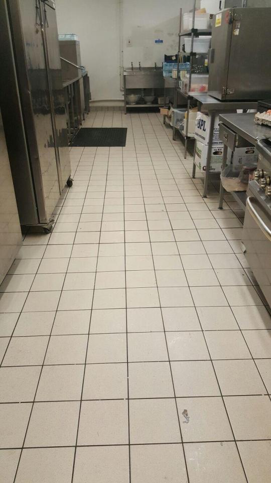  A Tesco spokesman confirmed that the kitchen has since had a deep clean - this photo was taken this week