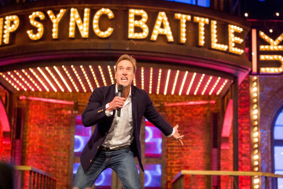 The unlikely pair met while filming Lip Sync Battle UK